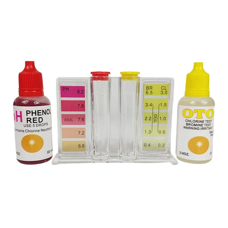 1 Set DIY Hand Tools PH Chlorine Water Quality Test Kit Swimming Pool Tester Dual Purpose Water Testing Box